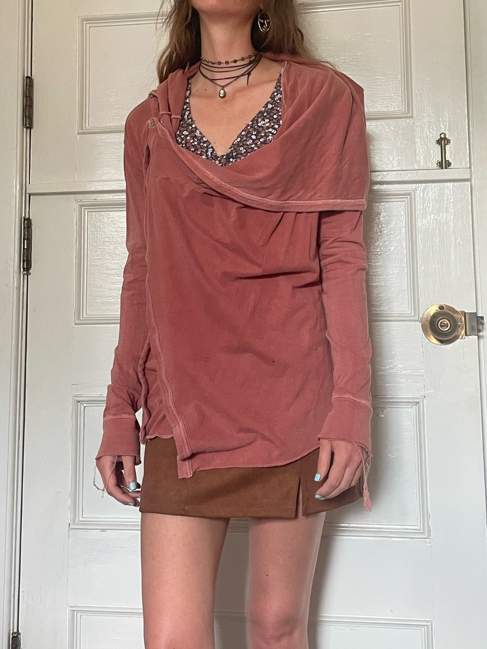 Free People Distressed Cool Sweater size Small